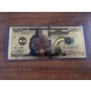 Image 1 : Michael Jordan Chicago Bulls Pure 24k .999 Gold Foil Note - In Mint Condition - Limited Edition