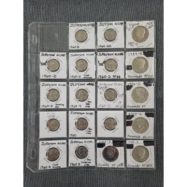 19 Count US Coin Collection Feat Proof, Uncirculated & Likely Error Coins In Great Condition!