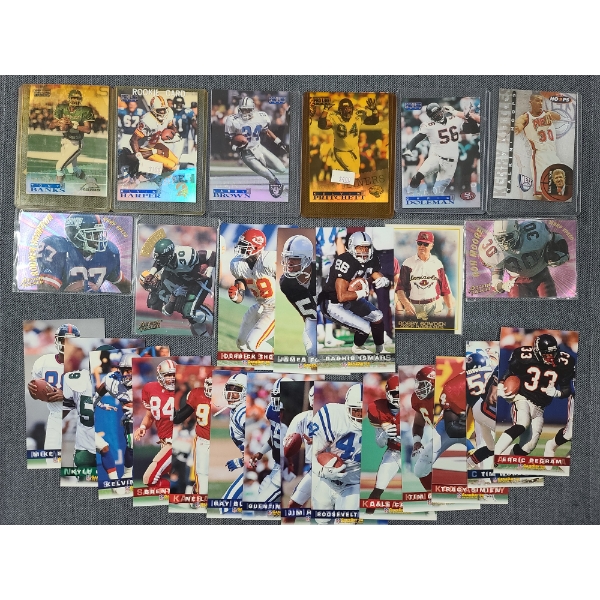 Large Lot of Assorted Football Trading Cards Ft. Many Fleer 1994 & More!