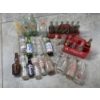 Image 1 : Unique Vintage Glass Bottle Collection With Plastic Bottle Carriers 