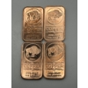 Image 1 : Four 1oz Copper Buffalo Bars
