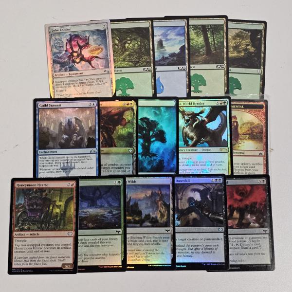 Lot of 15 Assorted Holo MTG Magic The Gathering Trading Cards