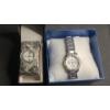 Image 1 : Women's Vivani Quartz Bangle Wristwatch & Men's DMQ Quartz Cubic Zirconia Water Resistant Watch