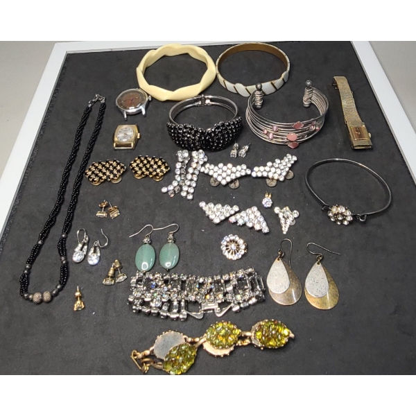Assorted Costume Jewelry Including Bracelets, Earrings & More 