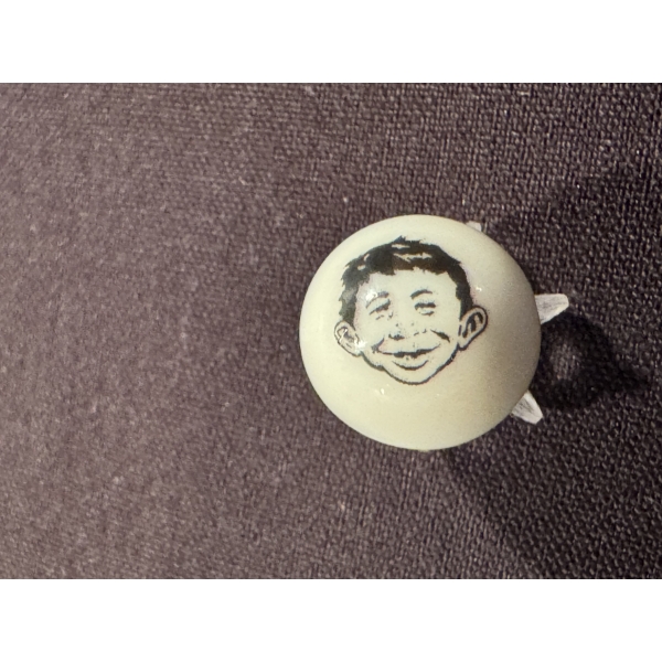 Vintage Alfred E. Neuman Promotional Advertising Marble - MAD Magazine - Mint Condition