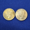 Image 1 : Two United States Silver Peace Dollars: 1922 & 1923 - 90% Silver 
