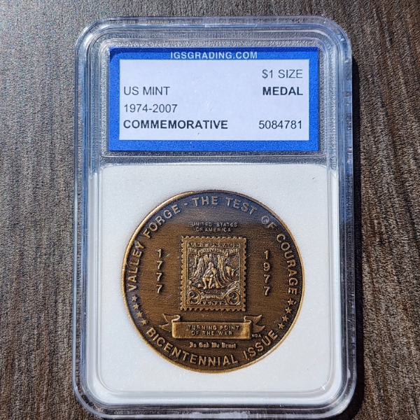 U.S. Mint Valley Forge Bicentennial Issue 1974-2007 Commemorative Medal 