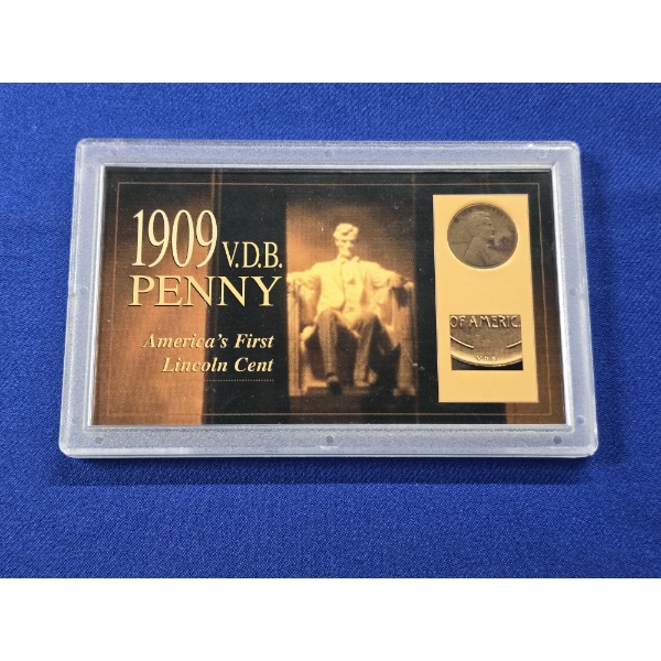 1909 VDB Penny "America's First Lincoln Cent" - The American Historic Society