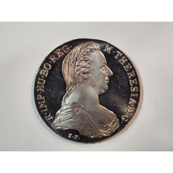 1780 Austria Maria Theresa Thaler .833 Silver Coin 