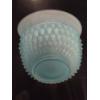 Image 7 : Excellent Condition 13''x9.5'' Vintage Exquisite Indiana Glass Co. Ice Blue Satin Matte Diamond Poin