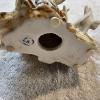 Image 3 : Capodimonte Napoleon Porcelain Figurine with Two Small White Doves Perched on a Textured Stone Wall