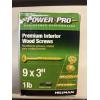 Image 1 : PowerPro Premium Interior Wood Screws - 9x3" - 83 Count