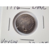Image 2 : INCREDIBLY RARE OPPORTUNITY TO OWN A 1796 DRAPED BUST SILVER DIME with a VERY Low Mintage of 22,135 