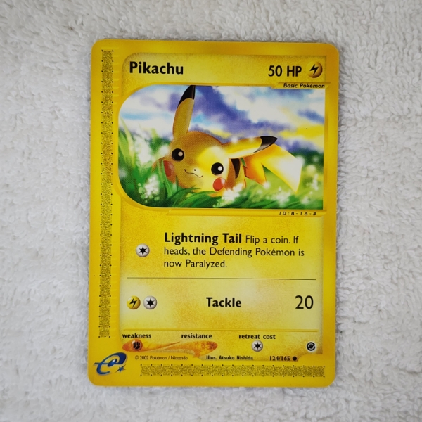 Pikachu 124/165 Non Holo E-Reader Vintage Pokemon Trading Card