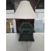 Image 1 : Green and Cream Birdcage Lamp - 32" Tall