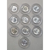 Image 1 : Assorted Years/Mint Marks 90% Silver Roosevelt Dimes - Face Value: $1.00
