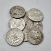 Image 1 : Eight Assorted United States 90% Silver Quarters ~ $2.00 Face Value 
