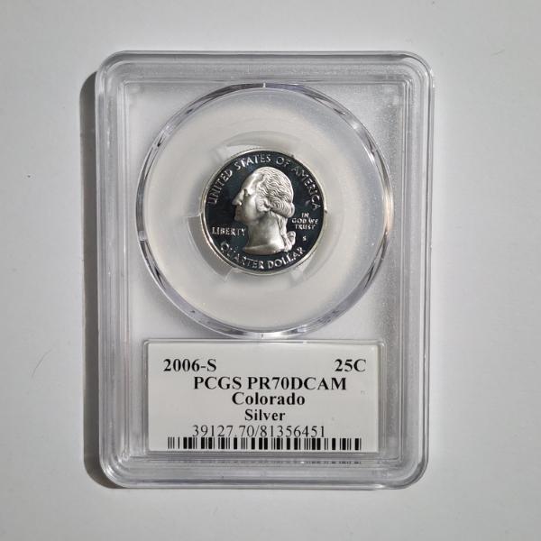 PCGS PR70DCAM United States 2006-S Colorado State SILVER Quarter