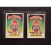 Image 1 : 1985 Garbage Pail Kids - Mad Max & Brainy Brian Cards - 72A & 72B - Mint Condition