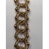 Image 4 : Vintage 14K Yellow Gold 8" Triple-circle Link Bracelet - Weight: 40.9g