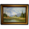 Image 1 : Mountain Scene Framed Painting - 42x31