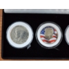 Image 2 : Four Assorted Kennedy Half Dollars in Protective Cases With Display Box from The Matthew Mint