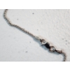 Image 5 : 14K White Gold 16" Necklace with Clear Stone Pendant - Total Weight 6.8g