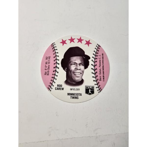 1976 Rod Carew Isaly's Round Baseball Card - Mint Condition