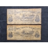 Image 2 : Lot of Two First National College Bank Mount Union College 100 Dollar Paper Notes - Possible Ads!