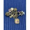 Image 1 : Charm Bracelet with Various Charms - Heart Locket - Joker Hat - Etc.