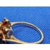 Image 3 : Gorgeous 10K Gold Ring w/ Flower-Like Gemstone Details - Size 7 - 3.3g