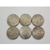 Image 2 : x6 Assorted Years 40% Silver Kennedy Half Dollars FV: $3.00