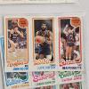 Image 5 : Vintage 1980-81 Topps Basketball Unseparated Three-Panel Trading Cards Collection