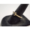 Image 2 : 14K Yellow Gold Ring with Marquise Cut Blue Stones and Small Diamond Accent Size 7 TW: 1.8g