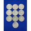 Image 2 : x10 Assorted Years 40% Silver Kennedy Half Dollars FV: $5.00