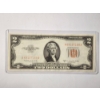 Image 1 : EXTREMELY RARE DYE CONTAMINATION NOTE ~ $2 Red Seal Federal Reserve Note With ORANGE SEAL! 