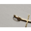 Image 2 : 18K Yellow Gold Cross Pendant TW: 0.5g