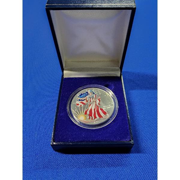 1999 Colorized American Silver Eagle .999 1 oz Fine Silver $1 Coin
