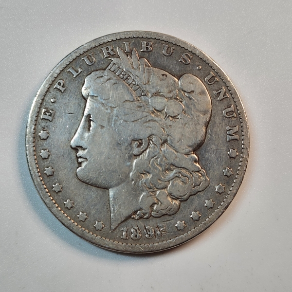 1892-O Morgan Silver Dollar - 90% Silver United States Coin 
