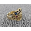 Image 3 : Solid 14K Yellow Gold Native American Tribal Chief Head Ring (7.3g)