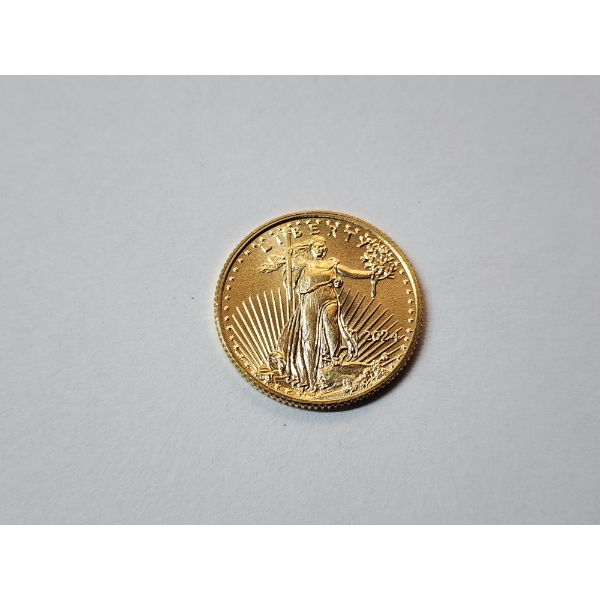 United States 2024 1/10 Ounce Fine Gold $5 American Eagle