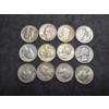 Image 1 : U.S. 90% SILVER COINS - $3 FACE VALUE WASHINGTON QUARTERS - SEE PICS