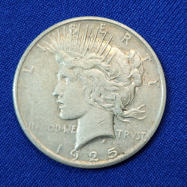 United States 1925-S Silver Peace Dollar - 90% Silver