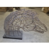 Image 4 : *Pick Up At Mantua Home-No Shipping Available* Eye Catching 20''x37'' Wire Sculpture Horse Head Bust