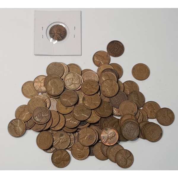 Assorted Years/Mint Marks Lincoln Wheat Cents With Few Lincoln Memorial Cents - Face Value: $1.11