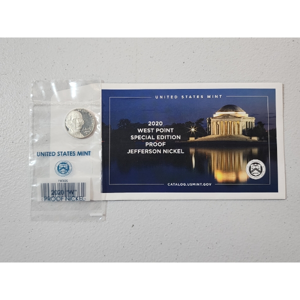 U.S. 2020 West Point Special Edition Proof Jefferson Nickel - Sealed in OGP