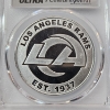 Image 4 : Signed PCGS Ultra x Celebrity Mint GEM PL 2025 NFL LA Rams Orlando Pace Base 1oz .999 Silver Round 