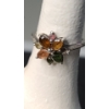 Image 2 : (2) Sterling Silver Rings - Flower With Beautiful Stones & Heart Infinity With Small White Stones