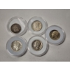 Image 1 : Assorted U.S. Coins: 90% Silver Mercury Dimes, Proof-Like Roosevelt Dime, 1886 Three-Cent Nickel