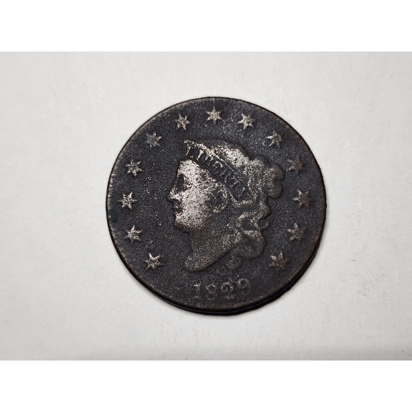 1829 United States Large Cent Coin ~ NEARLY 200 YEAR OLD COIN!